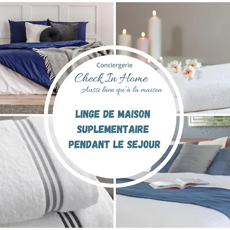 L'evasion Bleue * Wifi * Bord De * Piscine * Appartement *